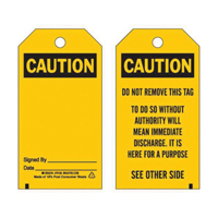 Étiquettes de prévention des accidents, Polyester, 3" la x 5-3/4" h, Anglais SX826 | M & M Nord Ouest Inc