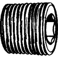 Bouchon de tuyau (t&ecirc;te hexagonale frais&eacute;e), 1/8" dia., Laiton M & M Nord Ouest Inc