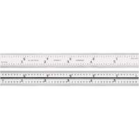Junior Combination Squares, 6" L, Steel, Satin M & M Nord Ouest Inc