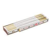 Red End&reg; Masonry Rule, 6' L, Wood, 1/16" Graduations M & M Nord Ouest Inc
