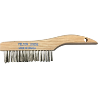 Brosses de nettoyage &agrave; manche en patin, Acier inoxydable, 4 x 16 rangs de fils, Longueur 10" M & M Nord Ouest Inc