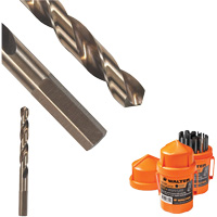 Foret court, Acier rapide, 3/16", 3-6/16" lo, 2-1/16" Cannelure, 118° Angle M & M Nord Ouest Inc