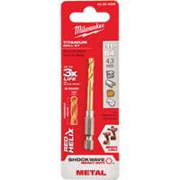 Foret Shockwave, 11/64", Titane, Cannelure 1-3/32", Pointe de 135° M & M Nord Ouest Inc