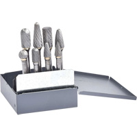 Jeu de fraises en carbure &agrave; double coupe, 8 morceaux M & M Nord Ouest Inc