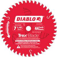 Trex&reg; Blade Cutting Saw Blade, 7-1/4", 44 Teeth, Plastic/Composite Decking Use M & M Nord Ouest Inc