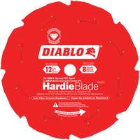 HardieBlade Cutting Saw Blade, 12", 8 Teeth, Fibre Cement Use M & M Nord Ouest Inc