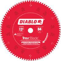 Trex&reg; Blade Cutting Saw Blade, 12", 84 Teeth, Plastic/Composite Decking Use M & M Nord Ouest Inc