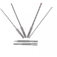Jeu de forets et burins pour marteau &agrave; t&ecirc;te enti&egrave;rement au carbure &agrave; 4 couteaux SDS-Plus Rebar Demon, 6 morceaux, Carbure M & M Nord Ouest Inc