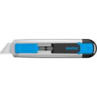 Couteau de s&eacute;curit&eacute; r&eacute;tractable Secubase 525 avec lame &agrave; pointe &eacute;mouss&eacute;e, 18 mm, Prise en Aluminium M & M Nord Ouest Inc