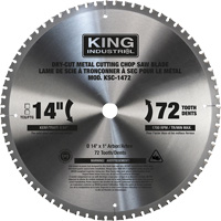 Chop Saw Blade, 14", 72 Teeth, Metal Use M & M Nord Ouest Inc