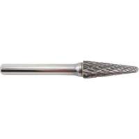 Fraise en carbure conique &agrave; coupe agressive, 3/8" dia., 1/4" Tige, 1-1/16" Prof. de la coupe M & M Nord Ouest Inc