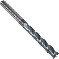 Fraise en bout carr&eacute;e extra longue 30° S237, 1/8" dia., 3" lo, 4 cannelures, 1/8" tige, Carbure M & M Nord Ouest Inc