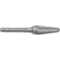 JET-KUT Taper Shape Bur, 5/16" Dia., 1/4" Shank M & M Nord Ouest Inc