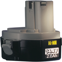 Pod-Style Battery, Ni-MH, 14.4 V, 2.6 A M & M Nord Ouest Inc