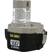 Pod-Style Battery, Ni-MH, 12 V, 2.6 A M & M Nord Ouest Inc