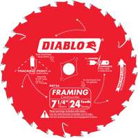 Framing Saw Blade, 7-1/4", 24 Teeth, Wood Use M & M Nord Ouest Inc