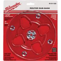 Clear 7" Diameter 1-3/16" Center Hole Sub-Base M & M Nord Ouest Inc