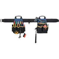 20 Pocket Tool Belt Combo, Polyester, Black M & M Nord Ouest Inc