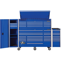 Armoire latérale série RX, 3 tiroirs, 19" la x 25" p x 61" h, Bleu TEQ494 | M & M Nord Ouest Inc