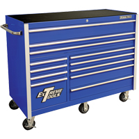 RX Series Rolling Tool Cabinet, 12 Drawers, 55" W x 25" D x 46" H, Blue TEQ501 | M & M Nord Ouest Inc