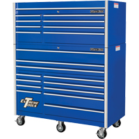 RX Series Rolling Tool Cabinet, 12 Drawers, 55" W x 25" D x 46" H, Blue TEQ501 | M & M Nord Ouest Inc