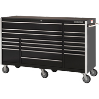 RX Series Rolling Tool Cabinet, 19 Drawers, 72" W x 25" D x 47" H, Black TEQ505 | M & M Nord Ouest Inc