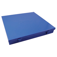 Slim Metal Box, 12" D x 11-1/2" W x 1-3/4" H, Blue TEQ518 | M & M Nord Ouest Inc