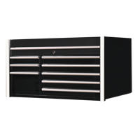 RX Series Tool Chest, 41" W, 8 Drawers, Black M & M Nord Ouest Inc