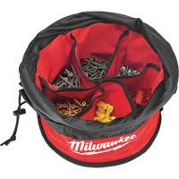 Sac range-tout style parachute, 11-4/5" lo x 11-4/5" la x 11" h, Nylon, Noir/Rouge M & M Nord Ouest Inc