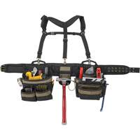 Deluxe Tool Belt, Polyester, Black M & M Nord Ouest Inc