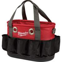 Sac ovale utilitaire, Nylon balistique, 24 pochettes, Noir/Rouge M & M Nord Ouest Inc