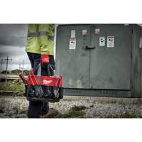 Sac ovale utilitaire, Nylon balistique, 24 pochettes, Noir/Rouge M & M Nord Ouest Inc