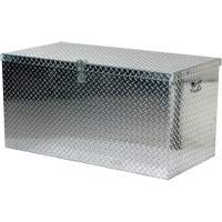 Aluminum Treadplate Portable Tool Box, 25-1/16" D x 49-1/4" W x 24" H, Silver TER037 | M & M Nord Ouest Inc