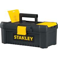 Essential&reg; Tool Box with Tray, 12-1/2" W x 7-3/8" D x 5-1/8" H, Black/Yellow M & M Nord Ouest Inc