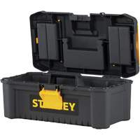 Essential&reg; Tool Box with Tray, 12-1/2" W x 7-3/8" D x 5-1/8" H, Black/Yellow M & M Nord Ouest Inc