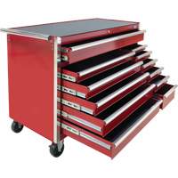Industrial Tool Cart, 12 Drawers, 56" W x 24-1/2" D x 38-1/8" H, Red M & M Nord Ouest Inc