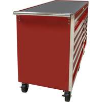 Industrial Tool Cart, 12 Drawers, 56" W x 24-1/2" D x 38-1/8" H, Red M & M Nord Ouest Inc