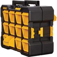 Flip-Bin Organizer, 3-7/8" W x 17-3/4" D x 13-7/8" H, Black/Yellow M & M Nord Ouest Inc