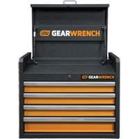 Coffre &agrave; outils de s&eacute;rie GSX, 26" la, 4 tiroirs, Noir/Orange M & M Nord Ouest Inc