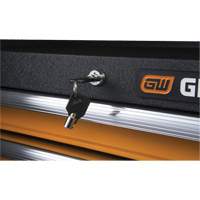 Coffre &agrave; outils de s&eacute;rie GSX, 26" la, 4 tiroirs, Noir/Orange M & M Nord Ouest Inc
