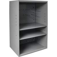 Abrasive Storage Cabinet with Pegboard, Steel, 19-7/8" x 14-1/4" x 32-3/4", Grey M & M Nord Ouest Inc