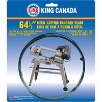 General Purpose Band Saw Blade, Bi-Metal, 64-1/2" L x 1/2" W x 0.025" Thick, 10 TPI M & M Nord Ouest Inc