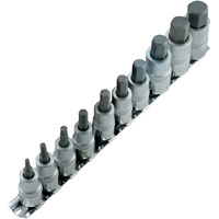 HSW3812-10M Metric Bit Socket Set, Hex, 1/2"/3/8" Drive, 10 Pcs M & M Nord Ouest Inc
