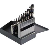 Drill Sets, 15 Pieces, High Speed Steel M & M Nord Ouest Inc