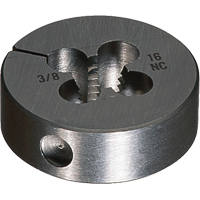 Round Adjustable Die, Bright Finish, 9/16"-18 Thread, High Speed Steel M & M Nord Ouest Inc