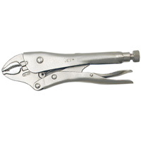 Super Heavy-Duty Locking Pliers with Cutter, 5" Length, Curved Jaw M & M Nord Ouest Inc