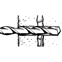 Rotary Rebar Cutters, 3/8", SDS-Plus Shank, Carbide M & M Nord Ouest Inc