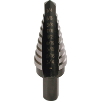 Step Drills, 1/16" Increments M & M Nord Ouest Inc