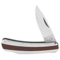 Pocket Knife with Drop Point Blade, 2-1/4" Blade, Stainless Steel Blade, Stainless Steel Handle M & M Nord Ouest Inc