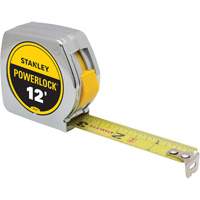 Ruban &agrave; mesurer PowerLock, 3/4" x 12', Marques de goujon Imp&eacute;rial M & M Nord Ouest Inc
